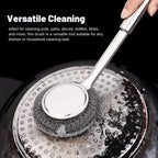 Steel Wire Ball Pot Brush Kitchen Pan Dishes Cleaning Brush