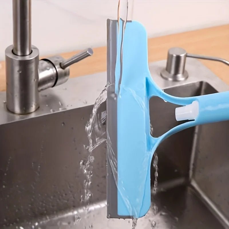 3-in-1 Glass Cleaning Tool for Home Bathroom Mirror and Windows, Water Wiper Squeegee for Shower and Glass Surfaces