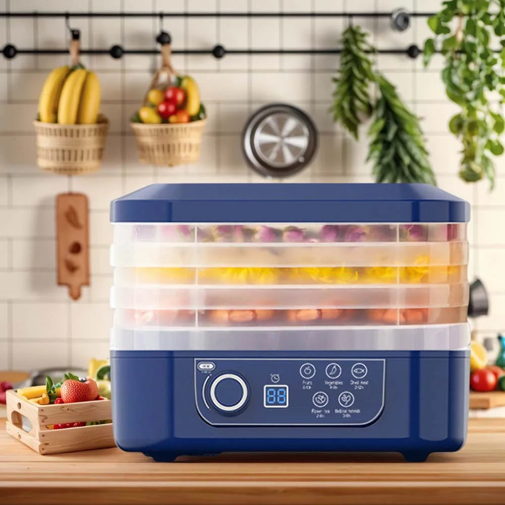 Fruit Jerky Maker 220V Temperature Adjustable 0-70 Degree Meat Food Dehydrator Machine for Fruits Meat Vegetables Candy & Snacks