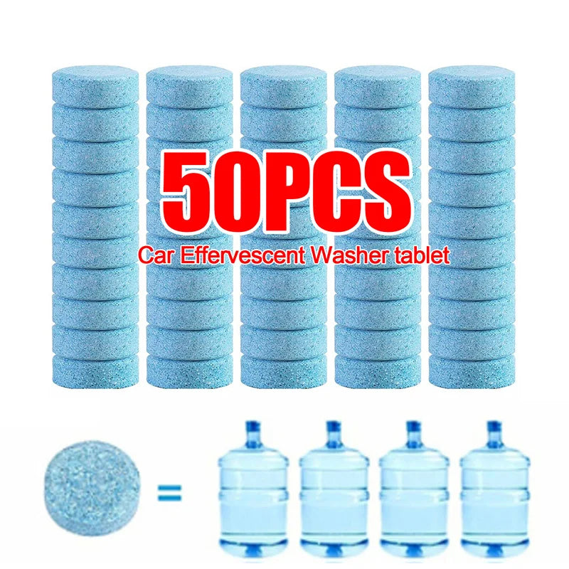 Effervescent Car Glass Cleaner – Solid Windshield Tablets - Motionshop