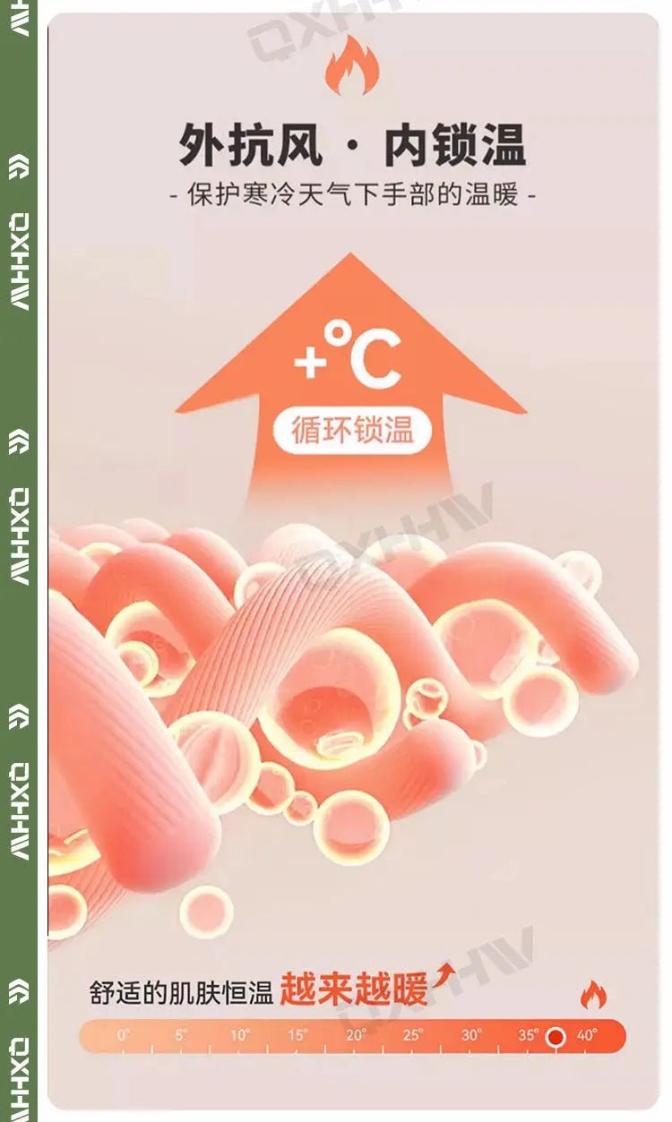 Winter Gloves for Men and Women To Keep Warm and Cold-proof Electric Vehicles Outdoor Rain-proof Ski Gloves for Men's Riding