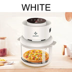 Large capacity electric oven with air fryer, beige French fry maker, gift visible fryer