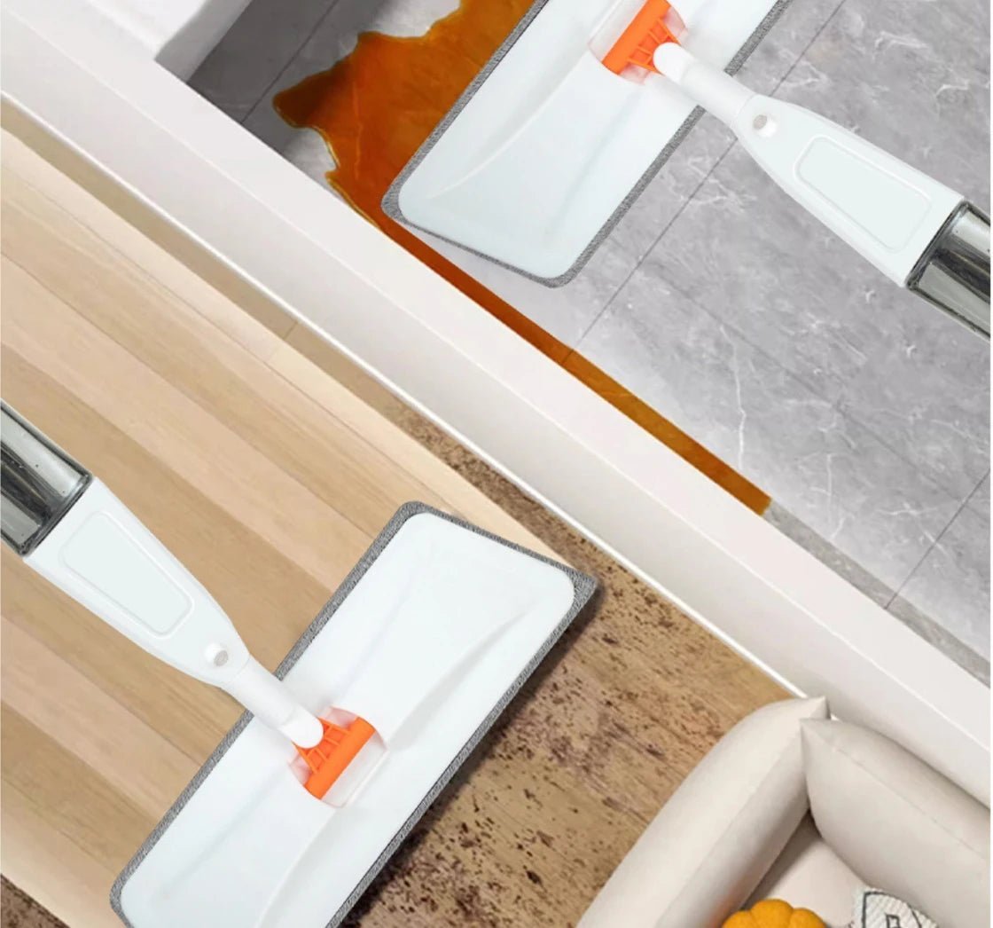 Large Household Spray Mop With Replaceable Microfiber Pad For Wet And Dry Cleaning Microfiber Pads Rotating Spray Mop Broom