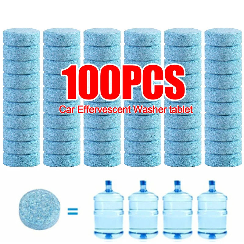 Effervescent Car Glass Cleaner – Solid Windshield Tablets - Motionshop