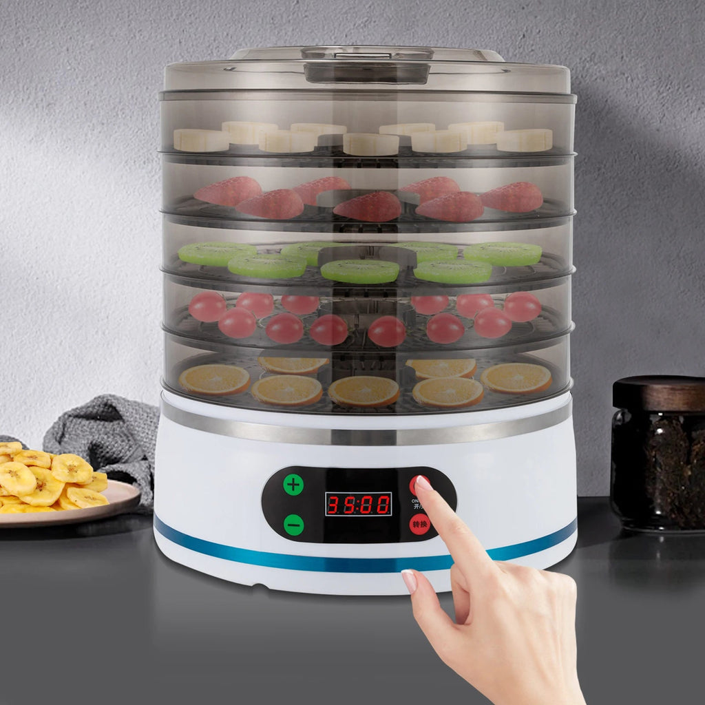 Food Dehydrator 5 Tiers 350W High-power Temperature-controlled Electric Food Dryers for Dried Fruits Vegetables or Meat
