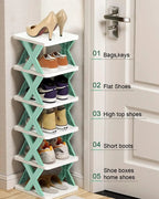 Multi-Layer Shoe Rack Storage Organizer Household Shoe Cabinet