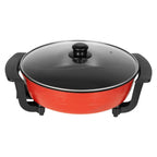 1360W Electric Hot Pot w/ 5 Temp Settings 6L Non-Stick Coating Large Capacity Skillet