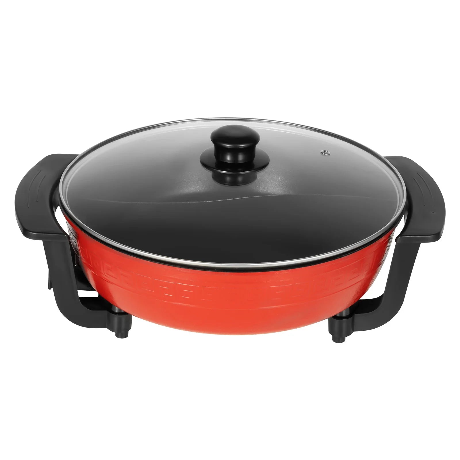 1360W Electric Hot Pot w/ 5 Temp Settings 6L Non-Stick Coating Large Capacity Skillet