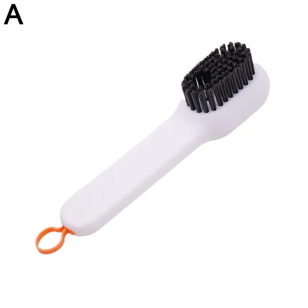 Long Handled Shoe Brush Multifunctional Soft Bristle Brush Color Contrast Household Cleaning Brush Cleaning Tool