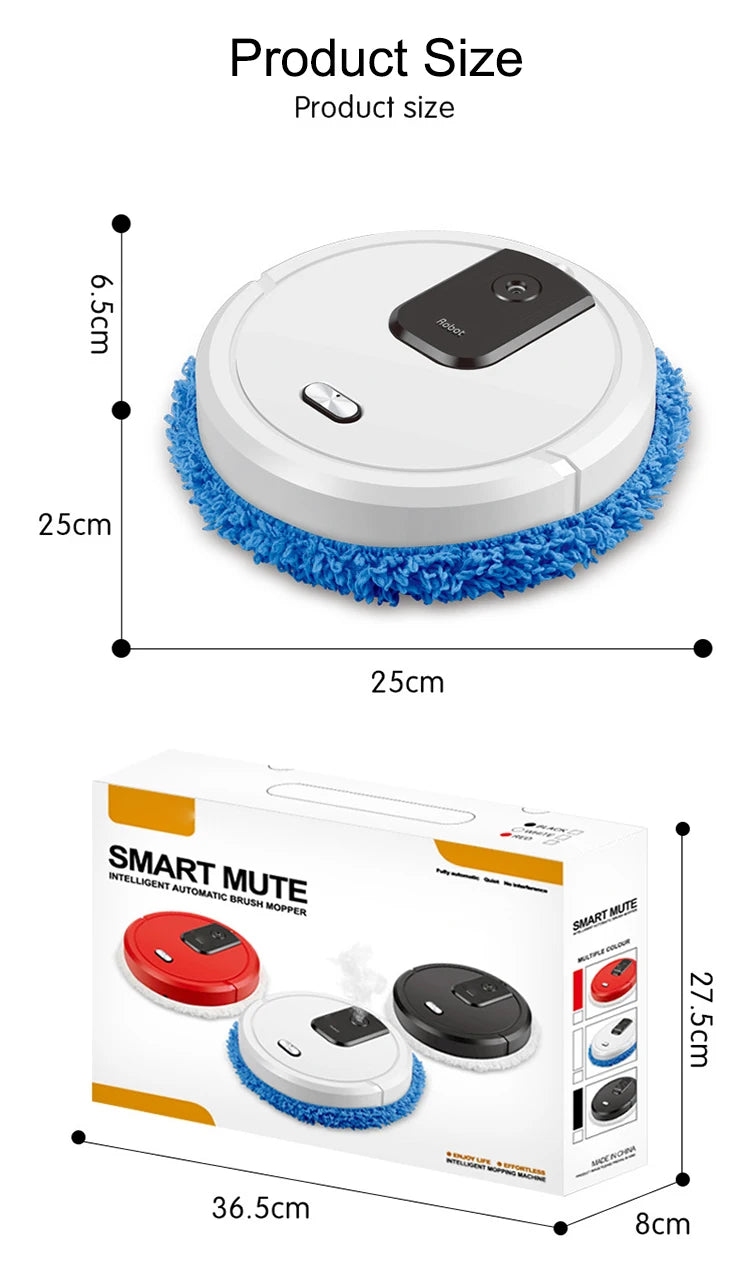 NEW Smart Sweeping and Mop Robot Vacuum Cleaner Dry and Wet Mopping Rechargeable Robot Home Appliance with Humidifying Spray