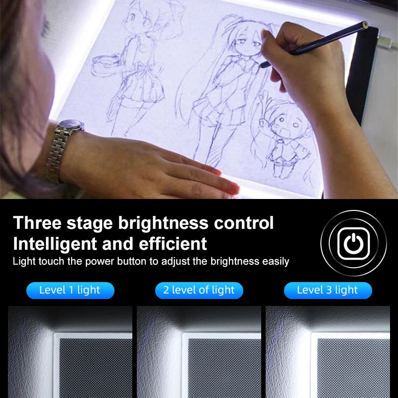 A4 LED Light Pad – USB Drawing Board for Diamond Painting - Motionshop