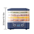 Fruit Jerky Maker 220V Temperature Adjustable 0-70 Degree Meat Food Dehydrator Machine for Fruits Meat Vegetables Candy & Snacks