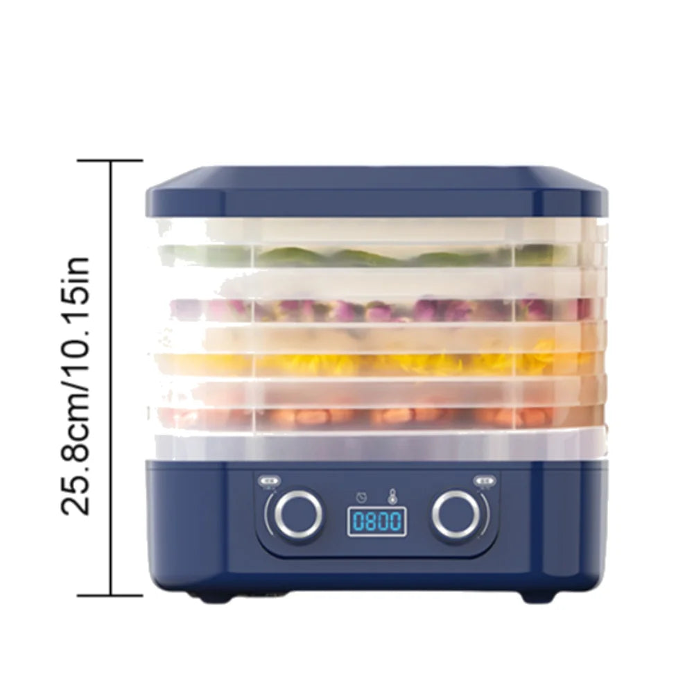 Fruit Jerky Maker 220V Temperature Adjustable 0-70 Degree Food Meat Dehydrator Machine for Fruits Meat Vegetables Candy & Snacks Motionshop