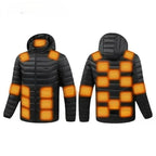 Men Winter USB Electric Heated Coat Functional Self Heating Clothes