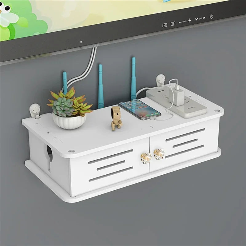 Wireless Wifi Router Shelf And Storage Box - Motionshop