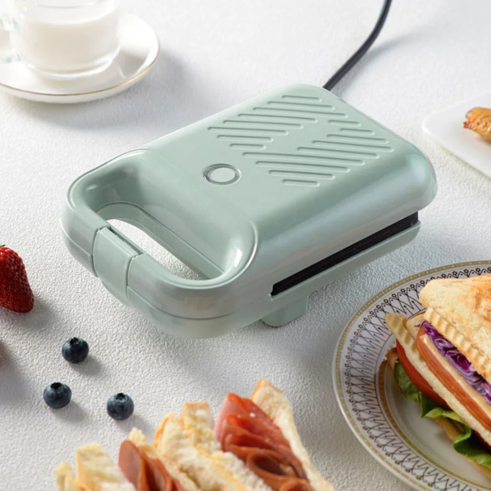 Electric Sandwich Maker Bread Presser with Non-Stick Coating Home Toaster Breakfast Making Machine Kitchen Egg Meat Omelette Pan