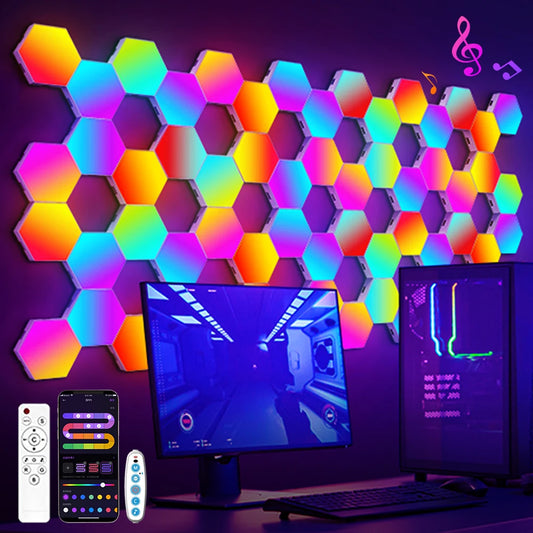 RGB Smart Sechseckige Wandleuchte