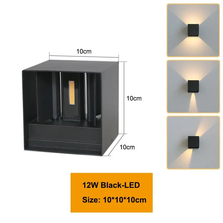 LED Wall Lamp IP65 – Waterproof Indoor/Outdoor Wall Light - Motionshop