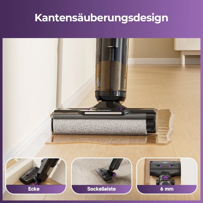 Redkey W15 Cordless Vacuum Cleaner, Wet & Dry, 35-Min Runtime, Self-Cleaning, Dual Water Tank,Self-Cleaning,Smart Dirt Detection