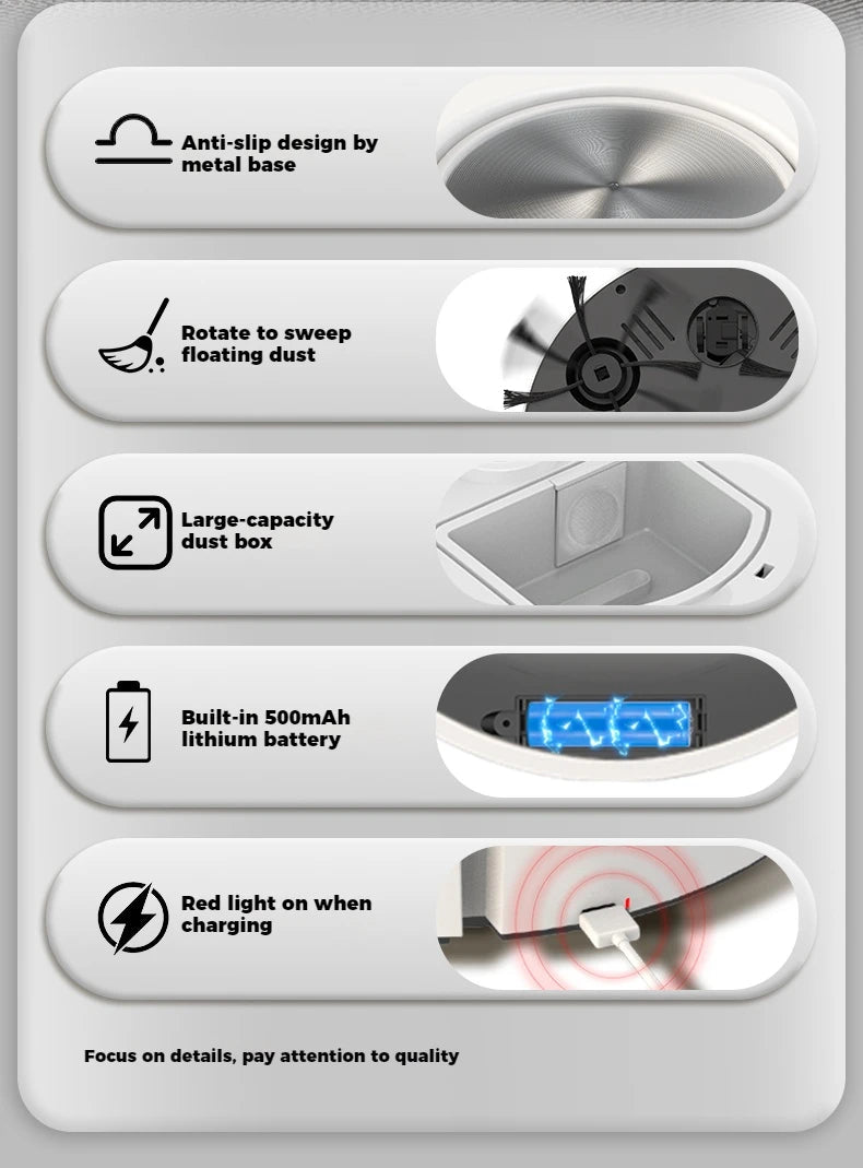 Robot Vacuum, Sweeping and Mopping Integrate, Fully Automatic Mini Intelligent Vacuum Cleaner - Household Cleaning