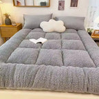 Mattress Topper Warm Lamb Fleece Mattress Upholstered Bed Winter Student Dormitory Sleeping Pad Single Double Floor Mat
