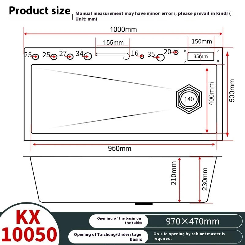 Stainless Steel Kitchen Sink With Waterfall Extra Large Single Bowl Digital Display Multifunctional Dishwashing Sinks
