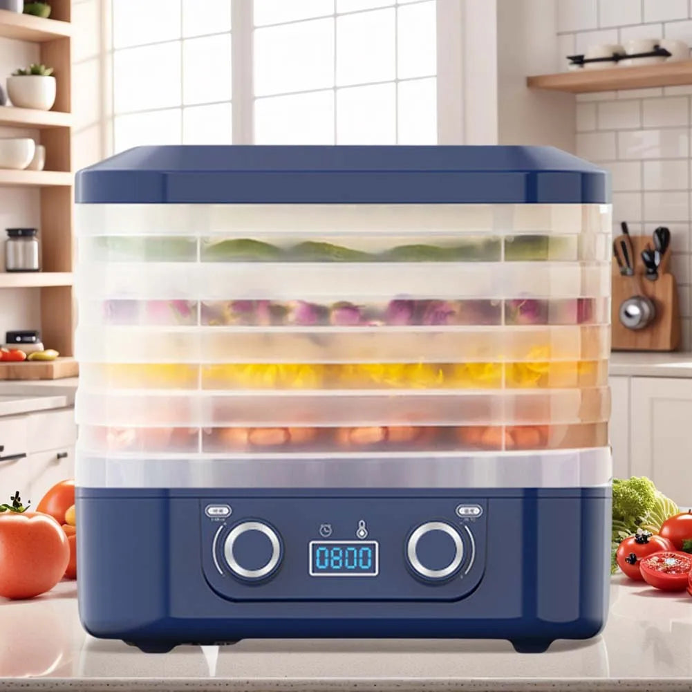 Fruit Jerky Maker 220V Temperature Adjustable 0-70 Degree Food Meat Dehydrator Machine for Fruits Meat Vegetables Candy & Snacks Motionshop