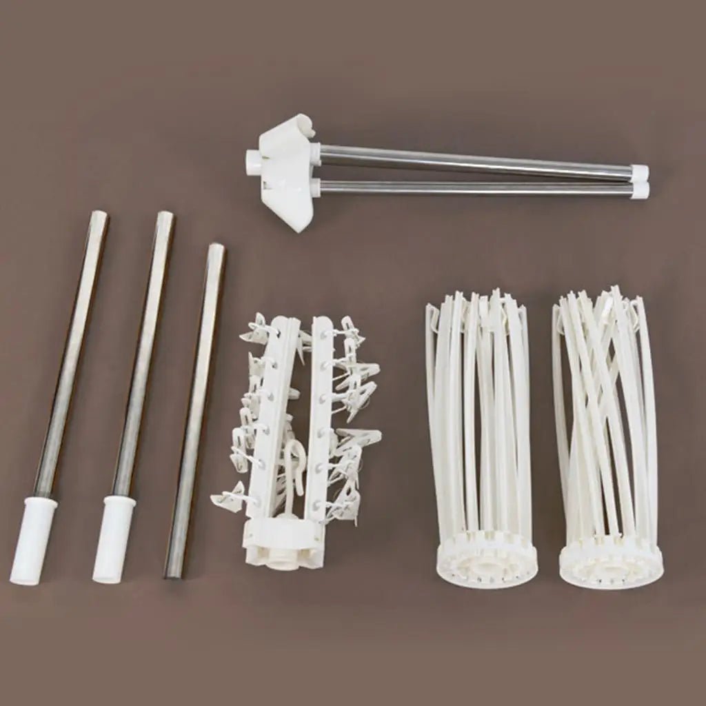 Foldable Clothes Drying Rack Stainless Steel Stand Adjustable Garment Clothing Hanger for Indoor Outdoor Portable Clothes Rack