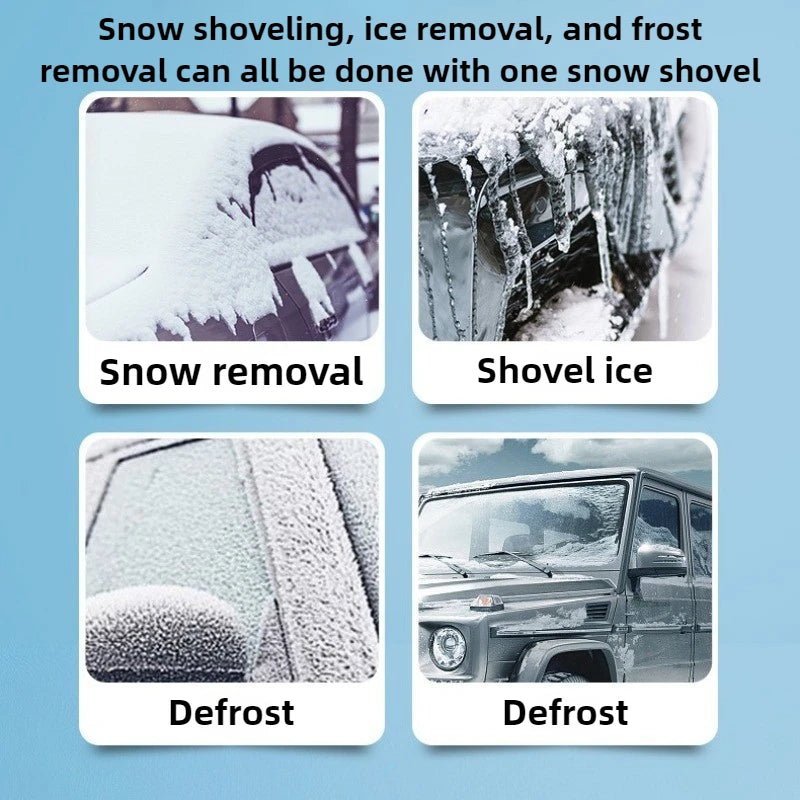 2 - in - 1 - car snow brush and ice scraper with ergonomic foam grip - Motionshop