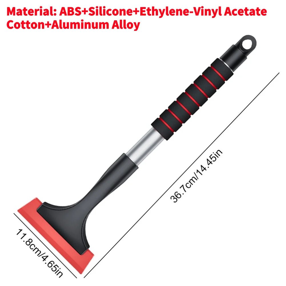 Extendable Ice Scraper & Windshield Snow Remover with Ergonomic Handle - Car Accessories