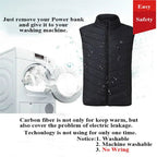 21 Areas Electric Usb Heater Tactical Vest Jacket Man Thermal Vest Body Warmer Coat 6XL