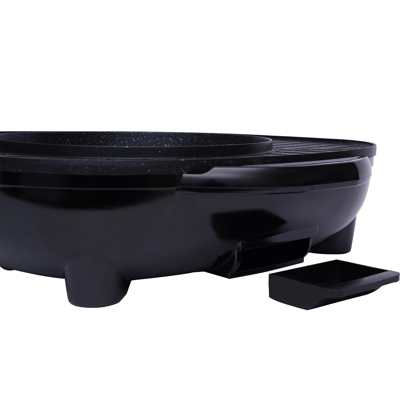 2-in-1 Electric Grill Hot Pot Electric Grill 2000W Hot Pot Shabu Shabu Hot Pot with Grill for 5-6 People