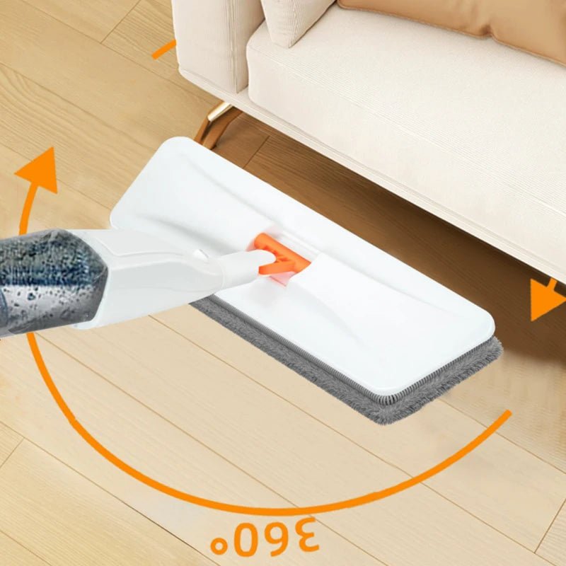 Large Household Spray Mop With Replaceable Microfiber Pad For Wet And Dry Cleaning Microfiber Pads Rotating Spray Mop Broom
