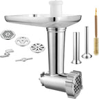 Stand Mixer Attachment Food Grinder Set Kitchen Grinding Tools for Kenwood Chef / Chef XL, KVC, KVL, kMix,also fit SMEG
