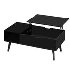 WOLTU Height-Adjustable Coffee Table Living Room Table with Hidden Storage Lifting Board Folding Table for Side Sofa Decor Home