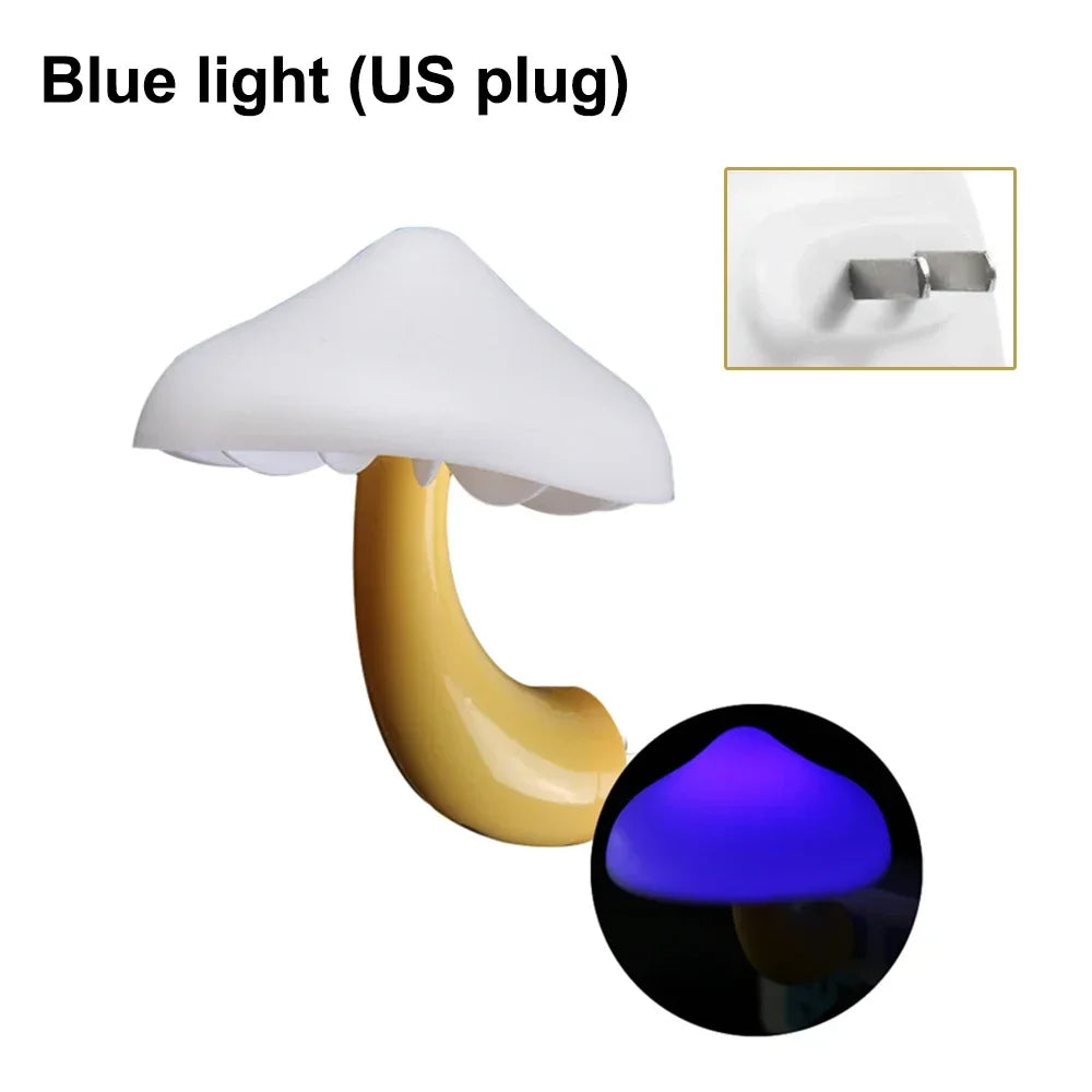 Mini-LED-Nachtlichter: Pilzform, automatischer Sensor