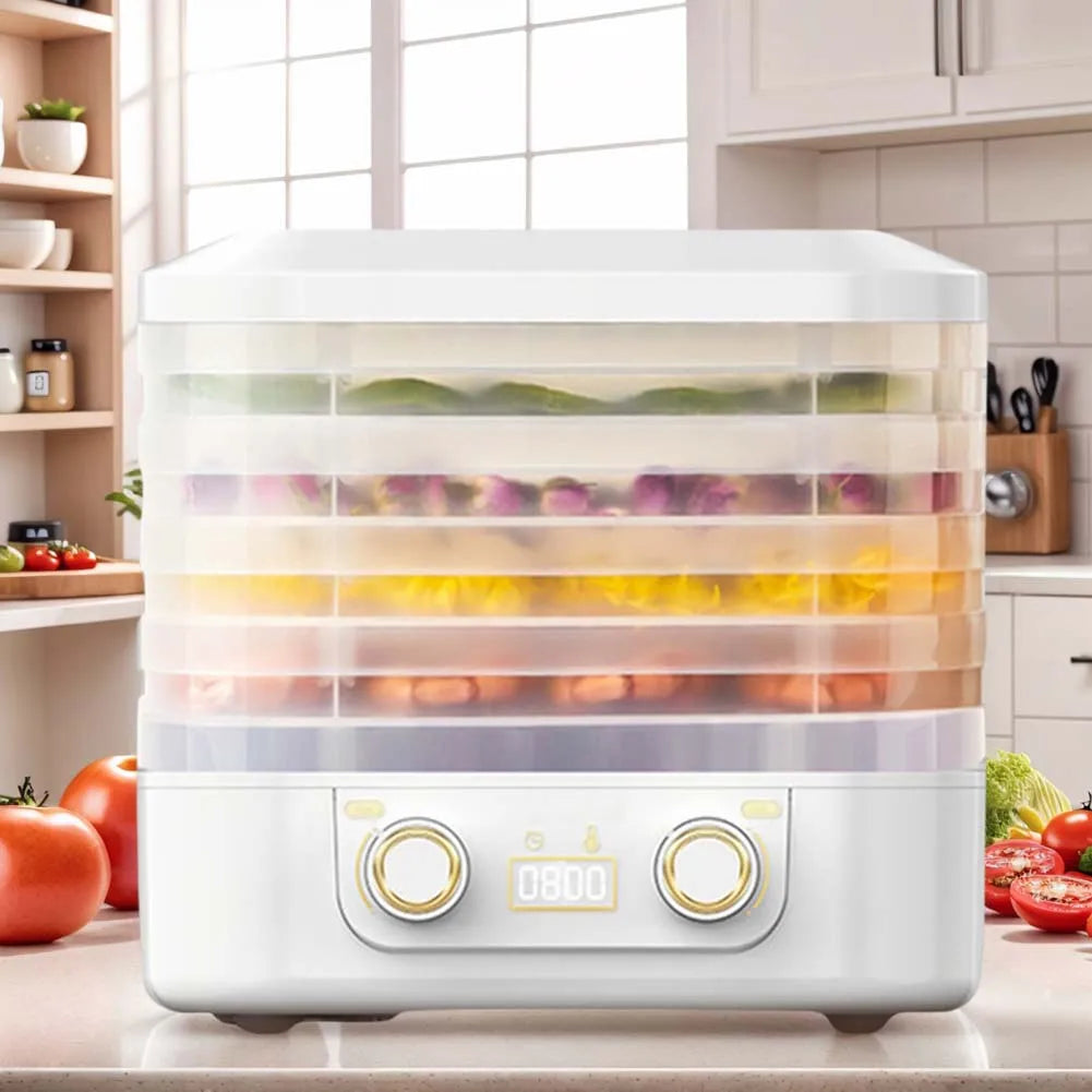 Fruit Jerky Maker 220V Temperature Adjustable 0-70 Degree Food Meat Dehydrator Machine for Fruits Meat Vegetables Candy & Snacks Motionshop