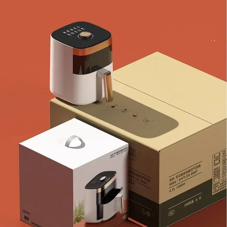 New Air Fryer Household Multi-functional Electric Fryer Large Capacity Intelligent Oil-free Air Fryer Chips Machine