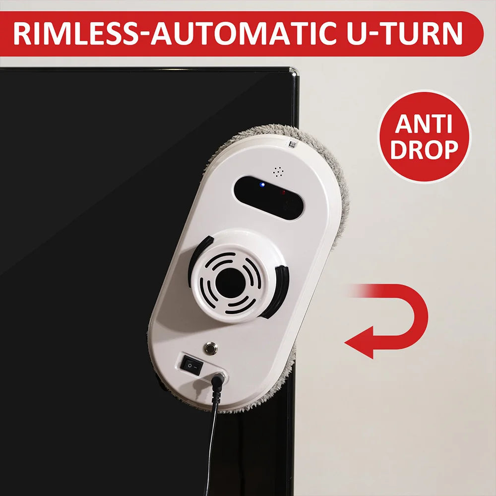 6000Pa Household window robot vacuum cleaner automatic water spray cleaning remote control electric window wiper glass wiper