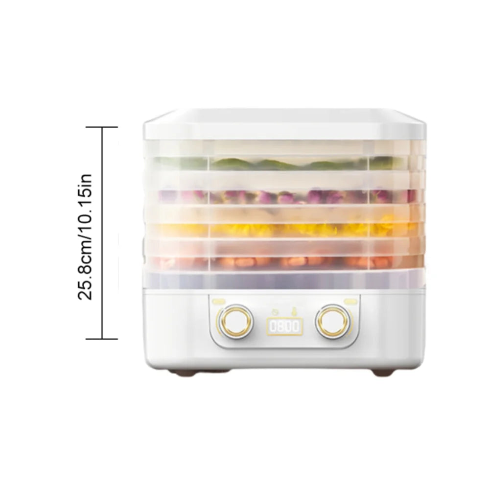 Fruit Jerky Maker 220V Temperature Adjustable 0-70 Degree Meat Food Dehydrator Machine for Fruits Meat Vegetables Candy & Snacks