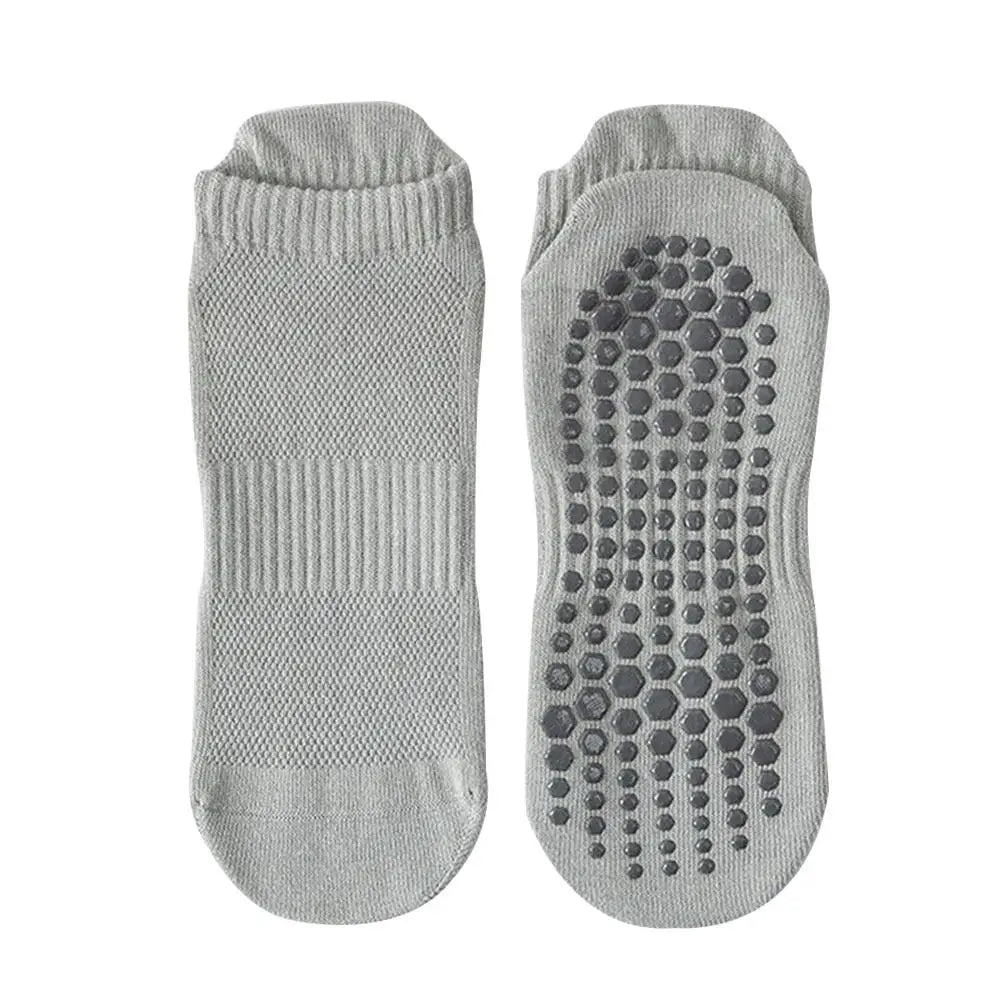 Yoga slipper Socks Men Cotton Thin Silicone Non-slip Grip Pilates Low-ankle Sock