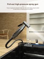 Stainless Steel Kitchen Sink With Waterfall Extra Large Single Bowl Digital Display Multifunctional Dishwashing Sinks