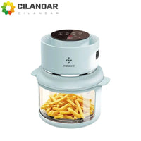 Large capacity electric oven with air fryer, beige French fry maker, gift visible fryer