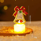 LED Electronic Candle Lights Christmas Trees Santa Claus Snowmen Creative Candles Small Night Lights Home Decorative Ornaments