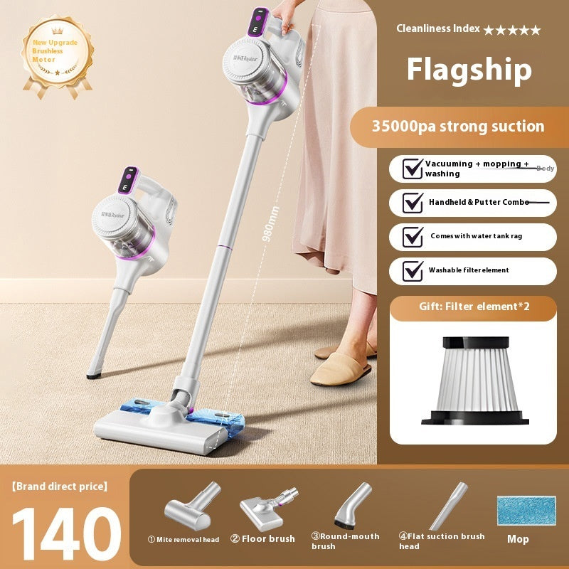 Household Cordless Self-Standing handheld vacuum cleaner Mop Integrated Dust Mop