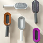 Self Cleaning Hair Brush For Women One-key Cleaning Hair Loss