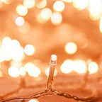 LED string lights with 150 warm white LEDs, 15 m