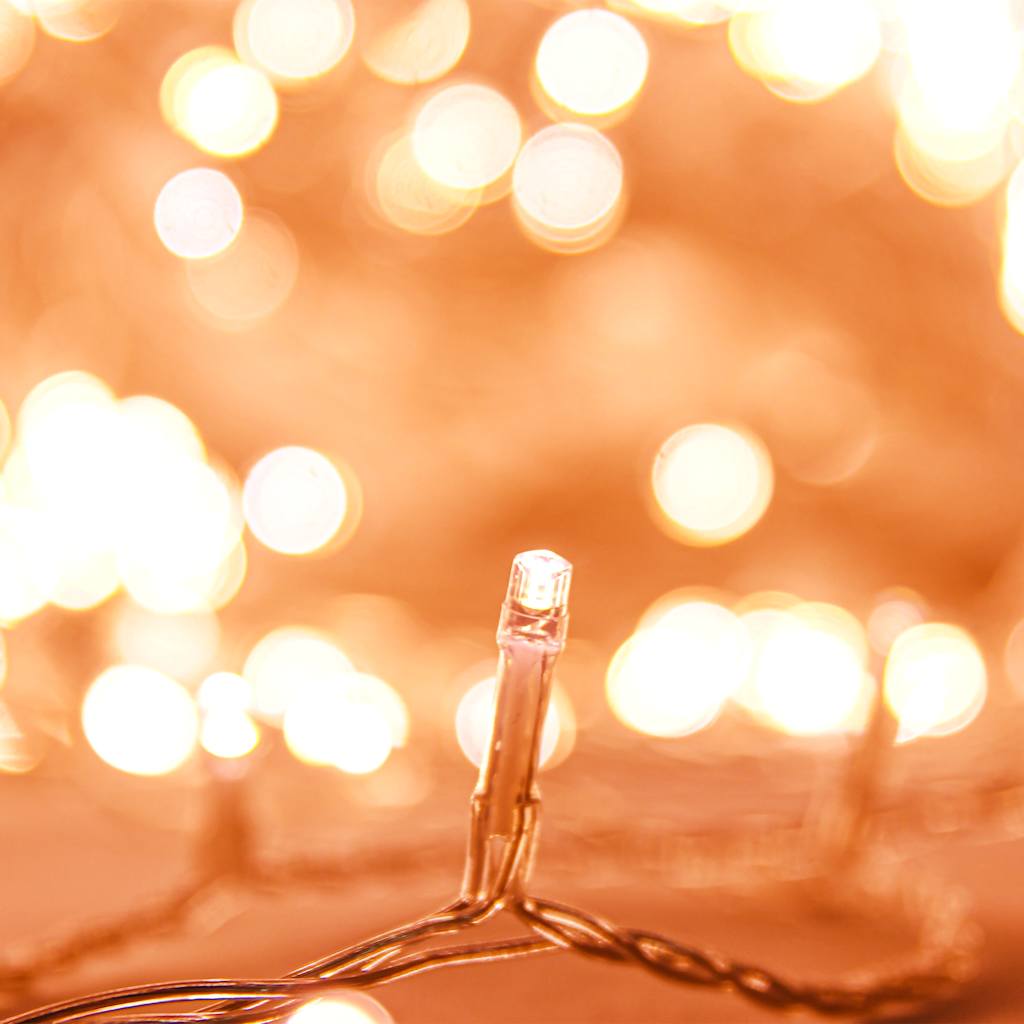 LED string lights with 150 warm white LEDs, 15 m