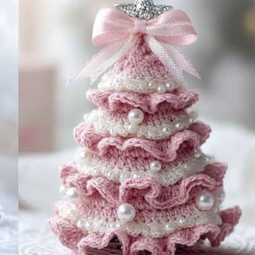 Crochet Christmas Tree Decoration DIY Material Package