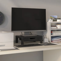 Monitor & Tv Stand Black 43x30.5x13 cm